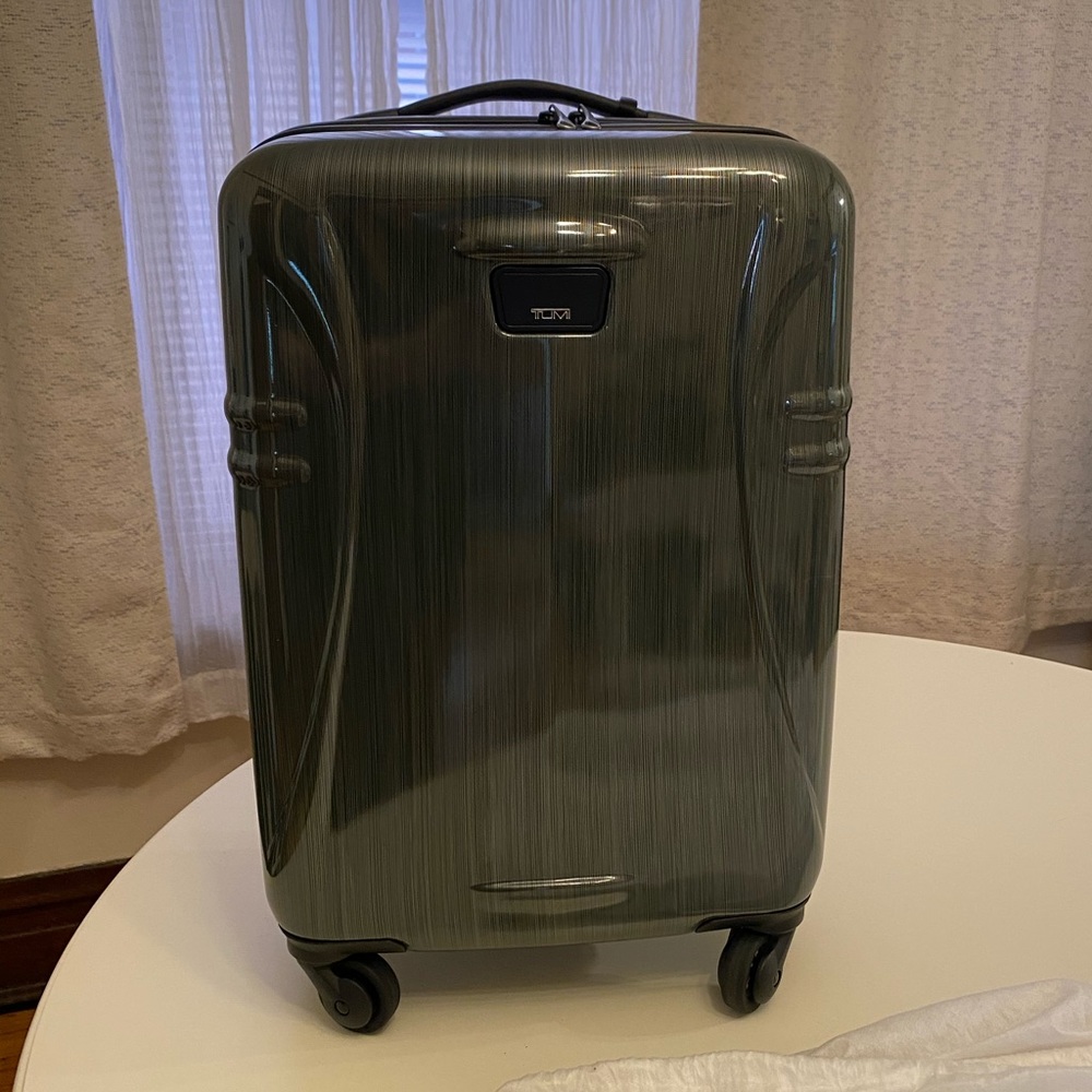 Tumi Dark Green Carry-on Suitcase - Never Used!!